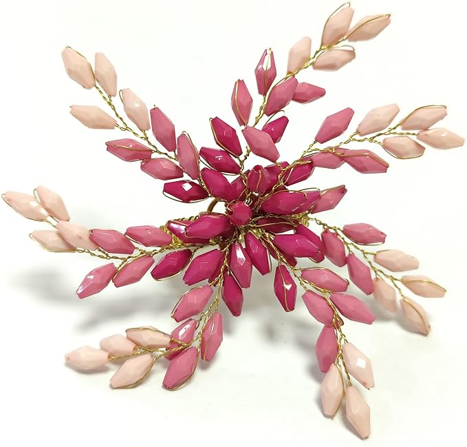 Pink Gold Beaded Napkin Ring - Image 6