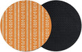 Vintage Bohemia Coasters Set of 2, Absorbent Coasters by Unknown