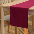 Encasa XO Table Runner, Cotton Canvas Dining Runner 13"x59" | Rich Maroon by EncasaXO