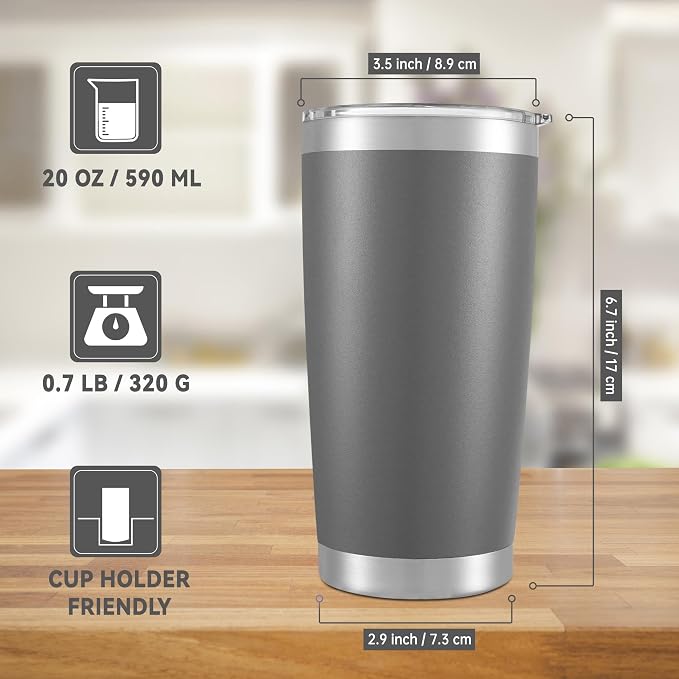 20 oz Tumblers Bulk Stainless Steel Tumbler - Image 3