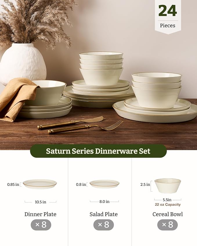 Famiware Saturn Stoneware Dishes Dinnerware Set - Image 4