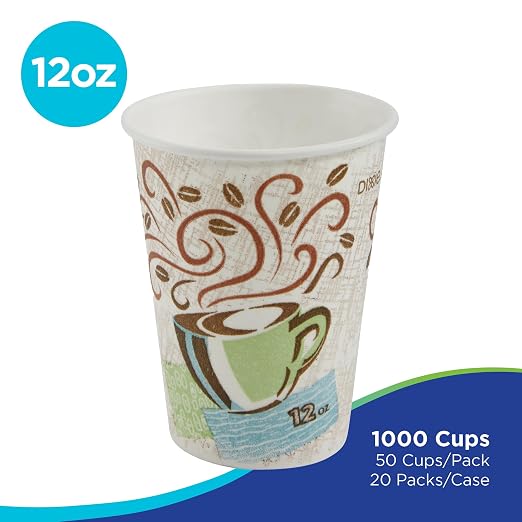 Georgia-Pacific Dixie PerfecTouch 12 oz Paper Coffee Cups By GP PRO, Coffee - Image 2