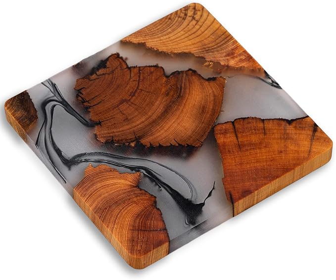Wooden Coasters Set, Modern Coasters by Unknown
