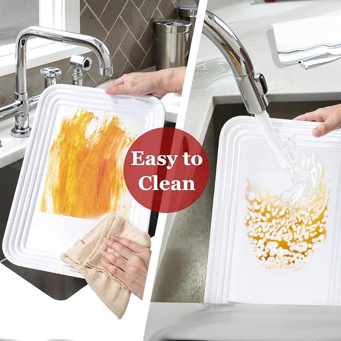 SUT 16" x 11" Large White Serving Trays, Appetizers, Charcuterie, Desserts and - Image 4