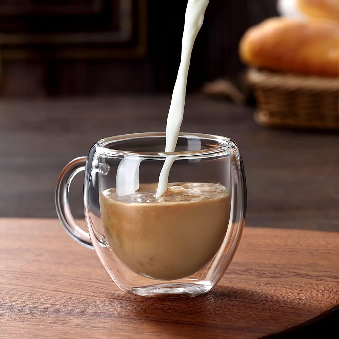 Espresso Cups Set of 4 with Handle, 2.5oz Expresso Coffee Cup, Small Expresso - Image 8