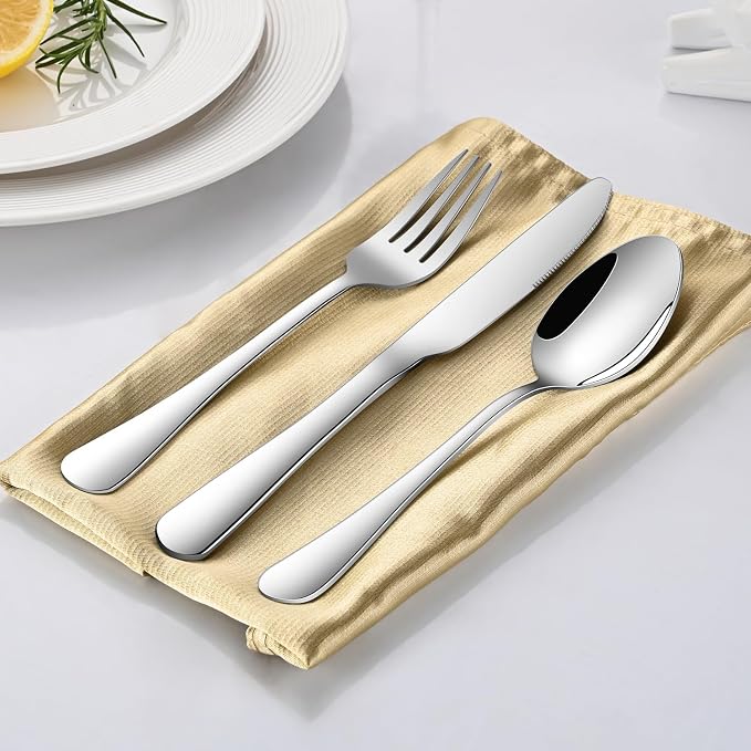 Dinner Spoon Set, 8-Piece 7.3 Inch Soup Spoons, Premium Food Grade Stainless - Image 6