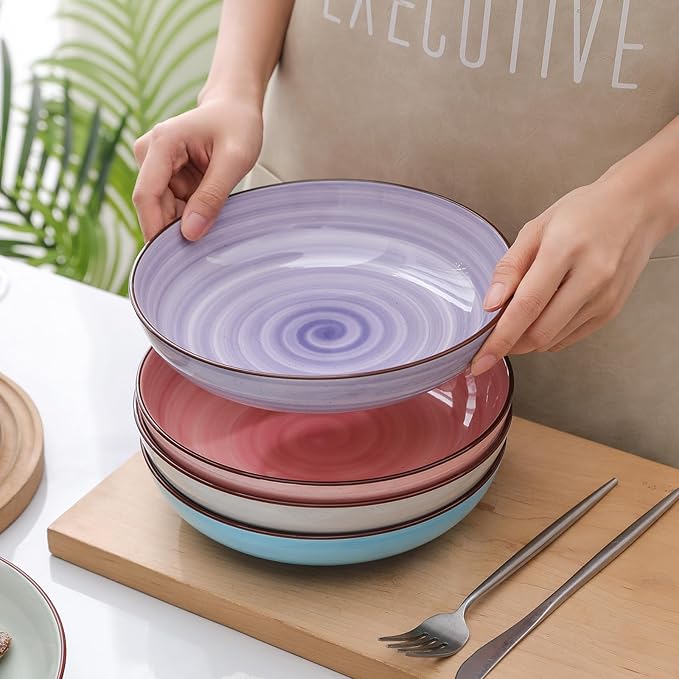 Selamica Ceramic 16-Pieces Dinnerware Set, Ceramic Dishes Set - Image 4
