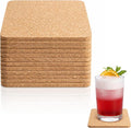 12 PCS Square Cork Coasters, Absorbent Square Coasters, Cork Coaster by Unknown