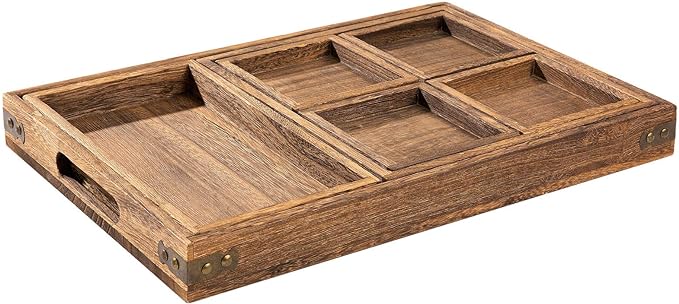 Rustic Wooden Serving Trays - Image 3