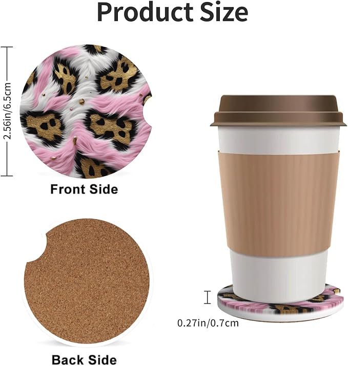 Car Coasters for Cup Holder 2 Pack - Image 3