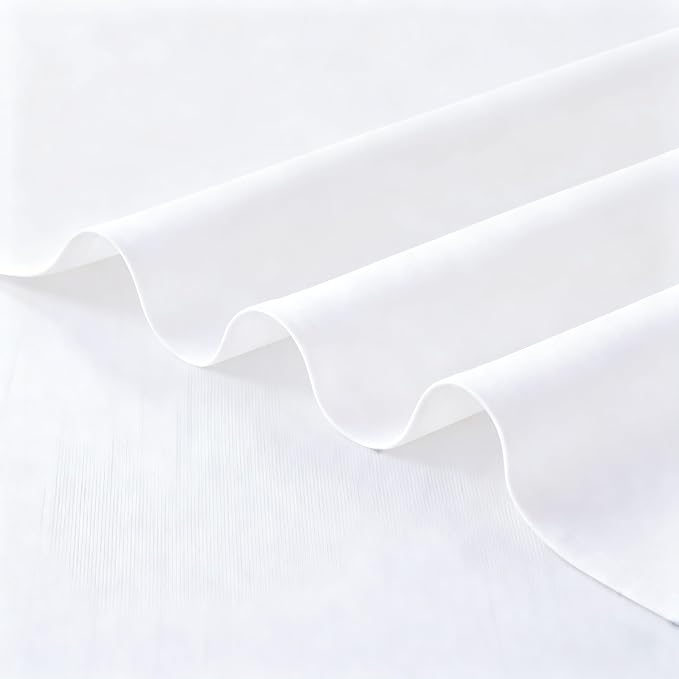 FOLINS&HOME White Waterproof Decorative Table Runner 108 Inches Long | 210GSM - Image 5