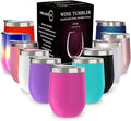 CHILLOUT LIFE 12 oz Stainless Steel Wine Tumbler by CHILLOUTLIFE