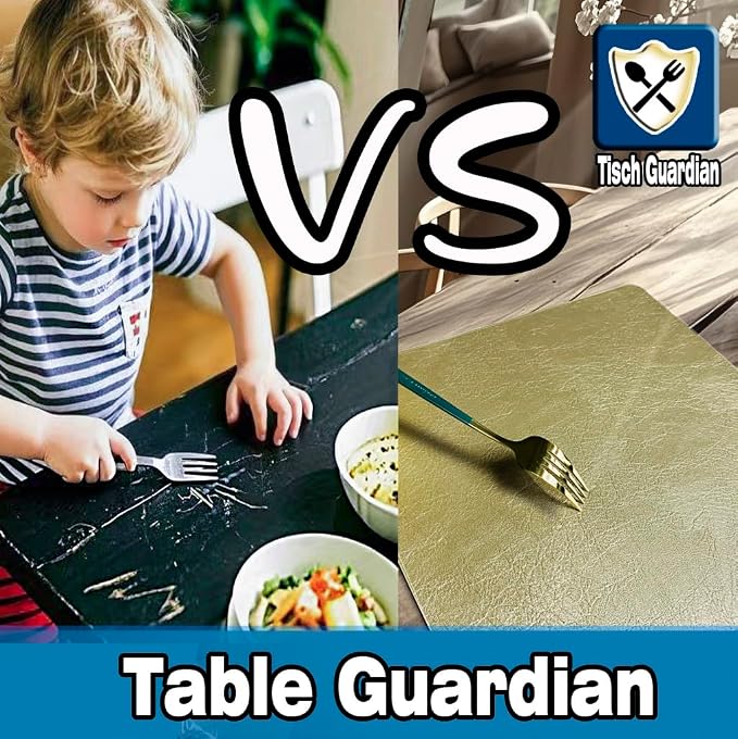 Semi-Gloss Soft Faux Leather Table Mats Set of 6, Thick Vinyl Placemats Set of 6 - Image 8
