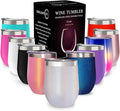 CHILLOUT LIFE 12 oz Stainless Steel Wine Tumbler by CHILLOUTLIFE