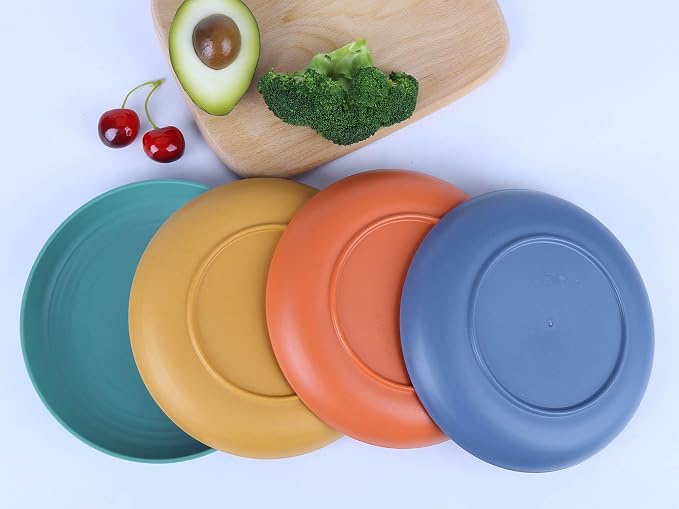 7.8 Inches Unbreakable Wheat Straw Plates - Image 3