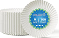 MUCHII 9 Inch Paper Plates, Large Disposable Plates, Everyday Dinner Plate by MUCHII