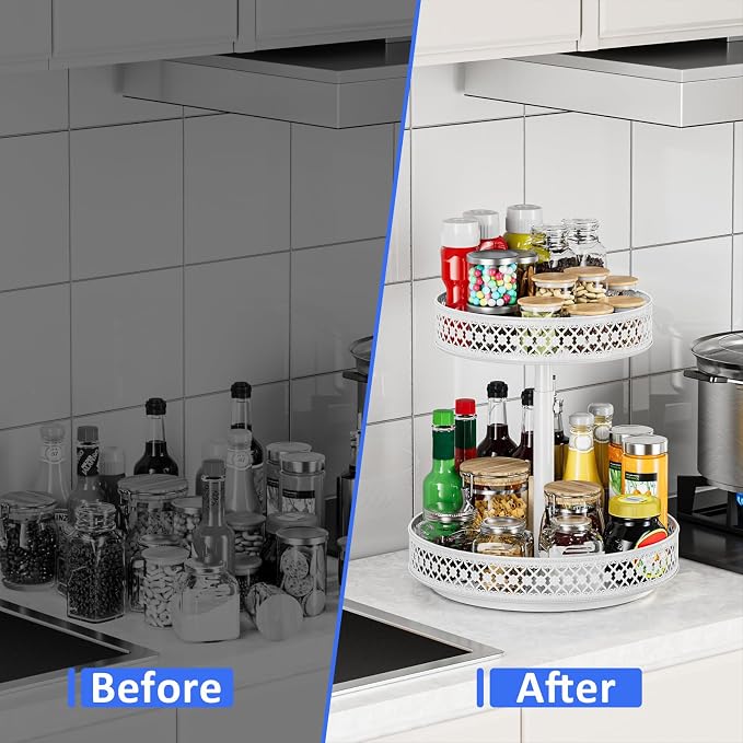 2 Tier Lazy Susan Organizer - Image 4