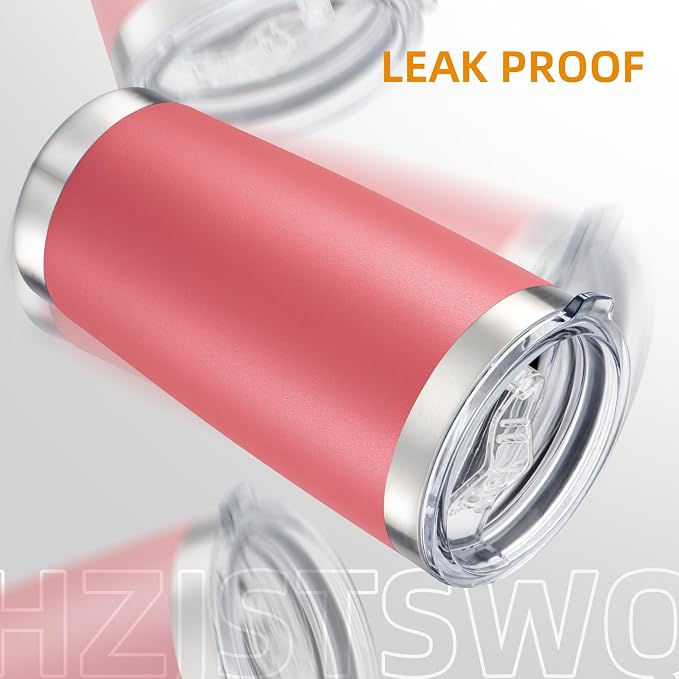 20oz Tumbler Bulk with Lid Stainless Steel Tumblers, 12 Pack | Leak Proof Lid - Image 4