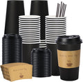 BYSNOW 16 oz 50 pack Disposable Coffee Cups by BYSNOW