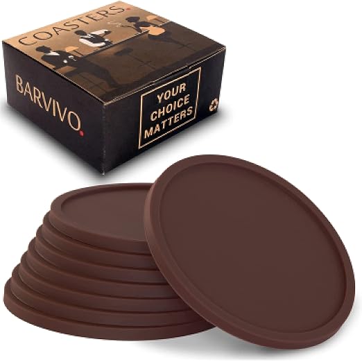 BARVIVO Drink Coasters Set of 8 by Unknown