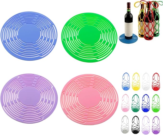 Multi-Use Silicone Storage Bag & Organizer, Silicone Wine Carrier, Portable by Unknown