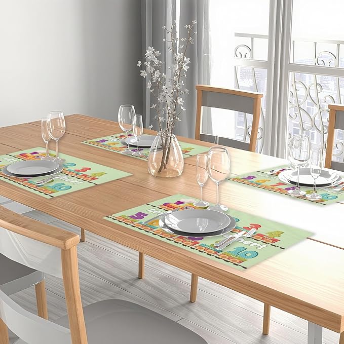 Number Train Placemats Set of 4, Toddler Placemats - Image 5