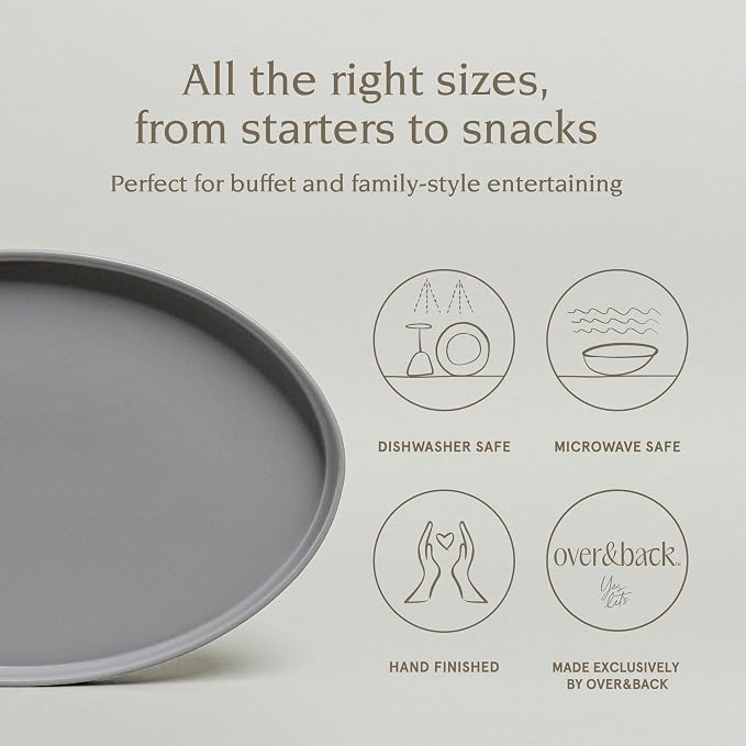 Over&Back Stackable Stoneware Serving Platter - Image 2