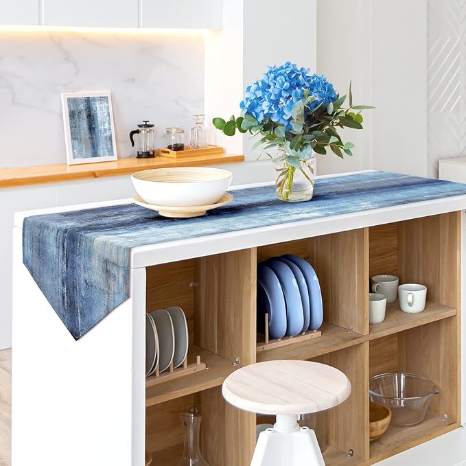 Blue and Grey Table Runner - Image 6