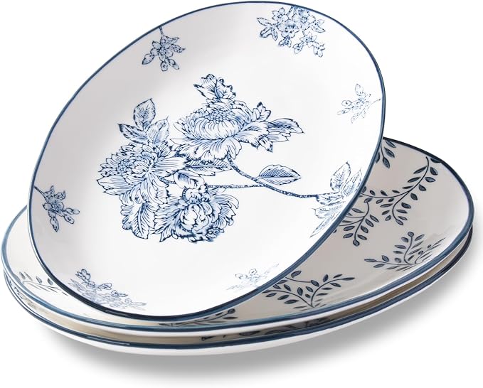 Ceramic Serving Platter, Large Oval Dinner Plates, Large Serving Trays by Magclay