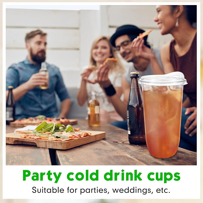 Baderke Clear Plastic Cups - Image 6
