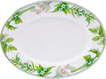 Golden Rabbit Enamelware Oval Platter, 12 x 16in, Herbs | 12 x 16in by GoldenRabbitEnamelware