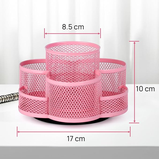 Topwey Pink Rotating Pencil Holder - Image 6