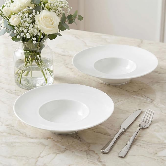 Ceramics Rimmed Soup Bowls 5.1 oz, Pasta plates - Image 4