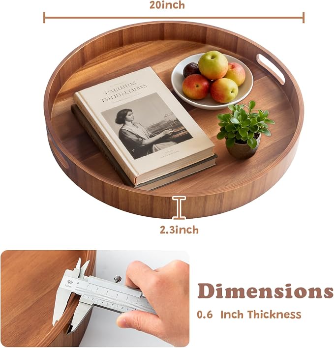 20 Inch Ottoman Coffee Table Tray - Image 7