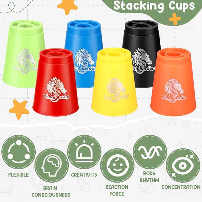 Libima 72 Pcs Sports Stacking Cups Set Stack Cup Party Game Speed Training Game - Image 5