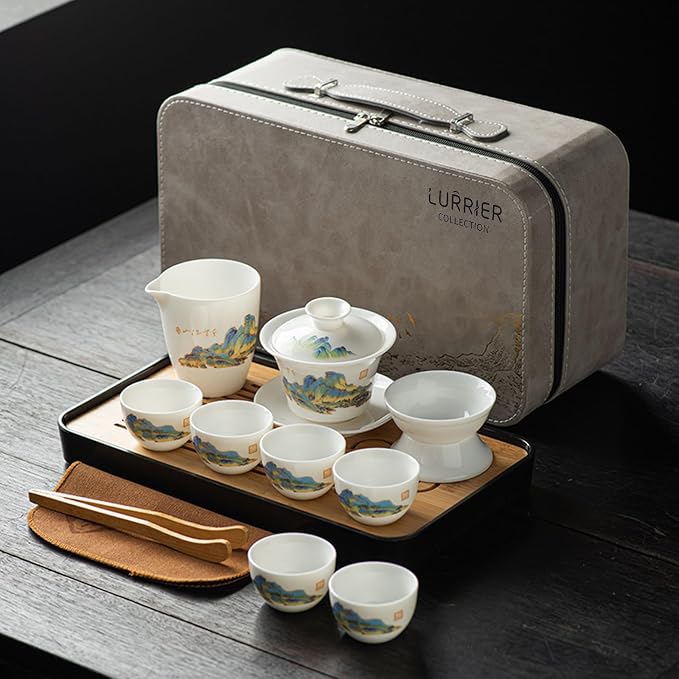 LURRIER Gongfu tea sets, Portable Ceramic TeaSet, Asian Tea sets by LURRIERUS