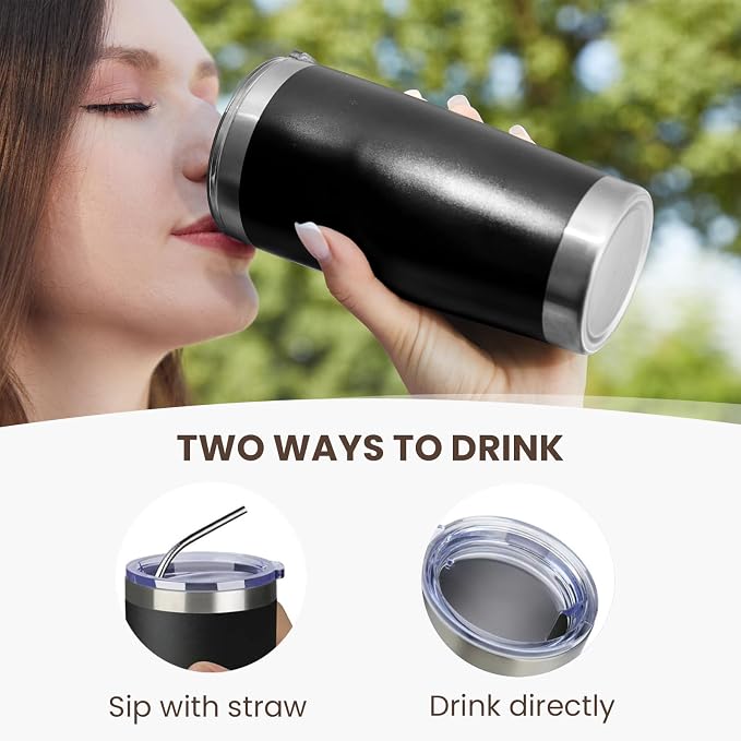 MEWAY 20oz Tumbler 12 Pack Double Wall Vacuum Insulated Travel Mug Bulk - Image 3