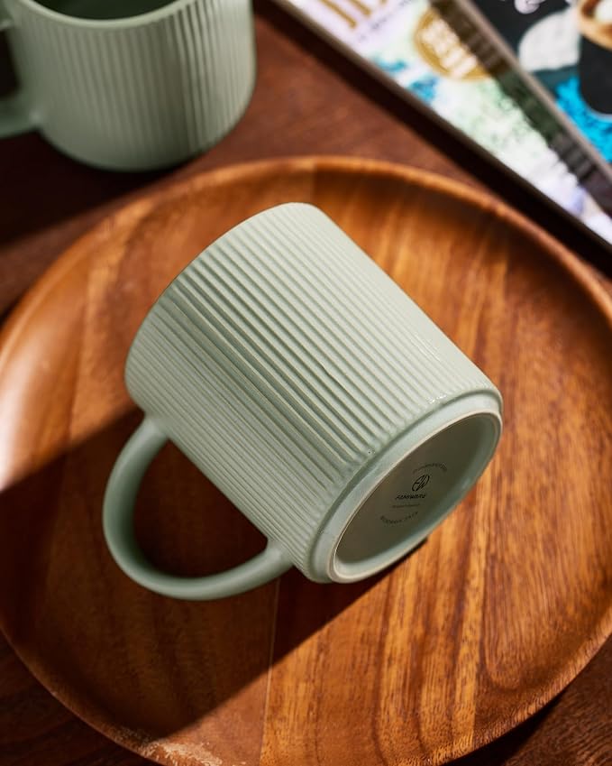 famiware Coffee Mug Set for 6, Star 16 oz Catering Mugs Cup Set - Image 6