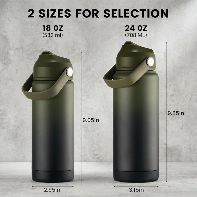 Fijinhom 18 oz Insulated Water Bottle - Image 2