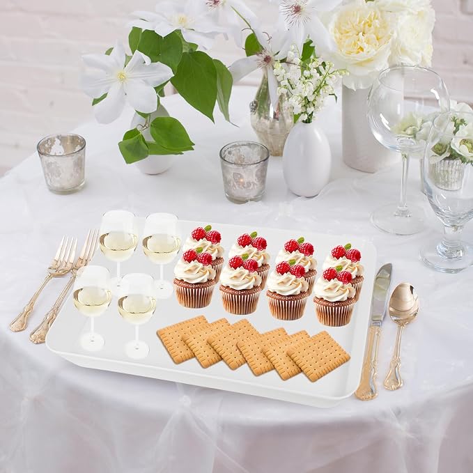 4 Pcs 16" x 11" Large Serving Trays - Image 7