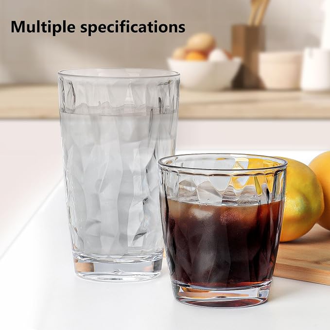 Topsky Reusable Plastic Cups, Shatter Proof Drinking Glasses, Unbreakable - Image 7