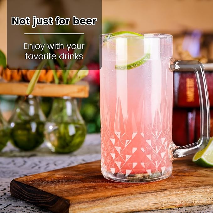 2 Pack Beer Mugs For Freezer, Double Wall Insulated Glasses – Freezer Mugs - Image 5