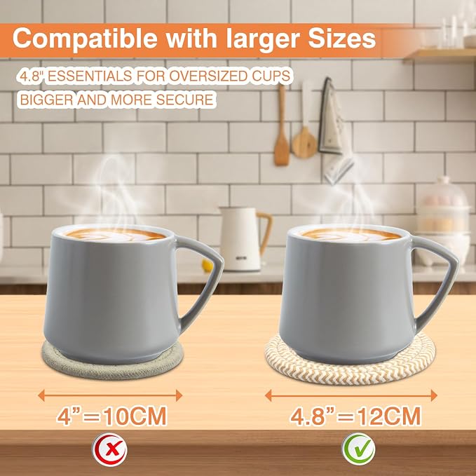 4.8" Drink Cotton Coasters Set of 2 - Image 2