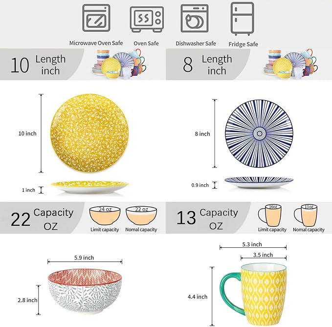 Selamica Ceramic Dinnerware Sets - Image 3