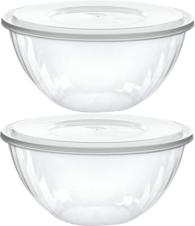 PLASTICPRO Disposable 48 Ounce Round Crystal Clear Bowls by PLASTICPRO