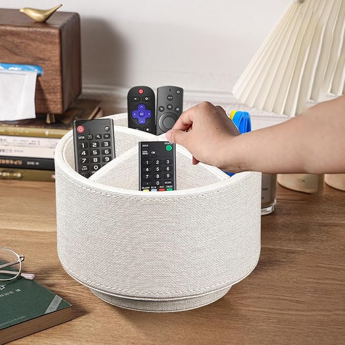 BIBELUN TV Remote Control Holder 360 Swivel Pen Holder Art Supply Organizer | - Image 5