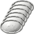 6 Pcs Large Silver Serving Trays, 15.7" x 11.8" Stainless Steel Oval Serving by Unknown