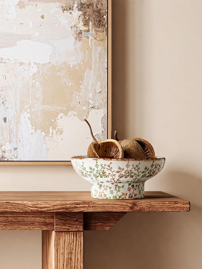 LE TAUCI 10" Ceramic Decorative Bowl, Key Bowl - Image 4