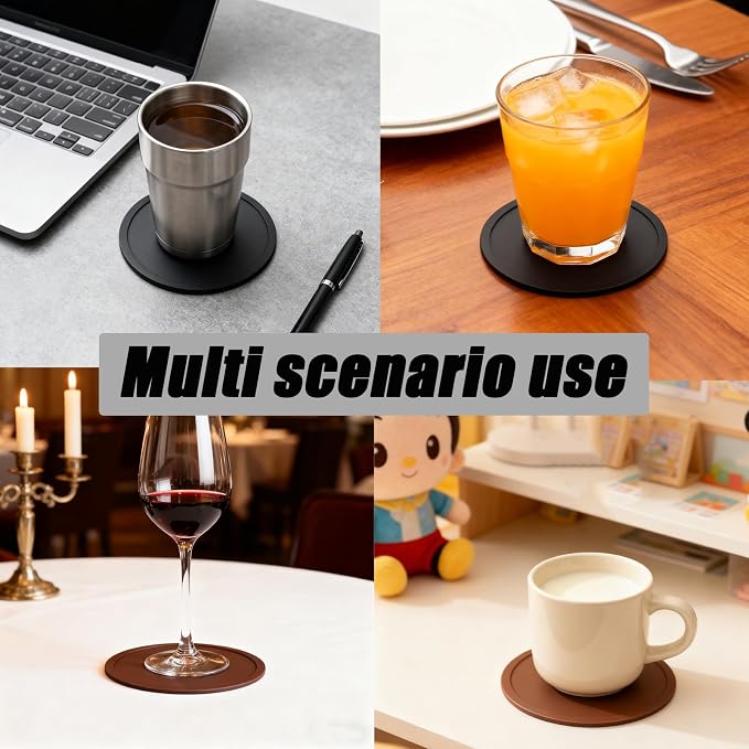 5 Pack Coasters, Non-Slip Cup Coasters - Image 5