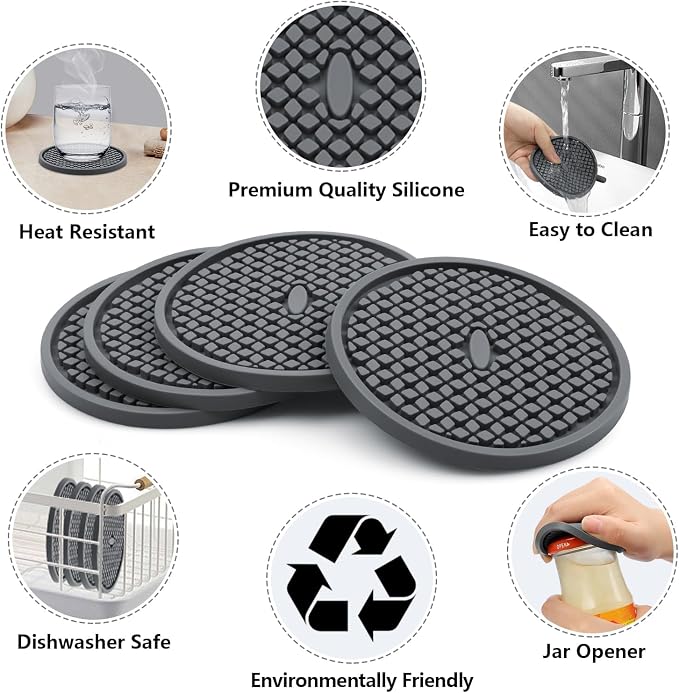 Silicone Drink Coasters - Image 3